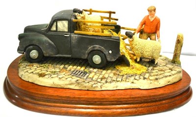 Lot 1075 - Border Fine Arts 'To the Tup Sale' Morris 1000 pick-up, model No. JH72 by David Walton, 10.8cm...