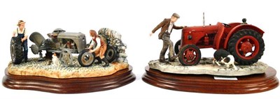 Lot 1111 - Border Fine Arts 'Kick Start' (David Brown Cropmaster tractor, farmer and collie), model No....