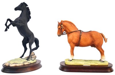 Lot 1116 - Border Fine Arts Horses 'Suffolk Punch Stallion' (standing), model No. L70 by Anne Wall, 19.1cm...