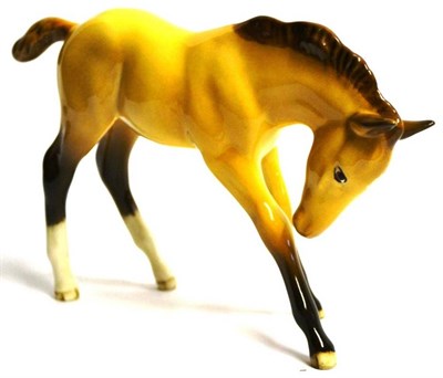 Lot 1132 - Beswick Foal, model No. 947, dun, Beswick Collectors Club 1997 issue as part of a limited...