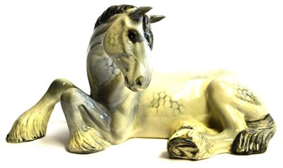 Lot 1135 - Beswick Grey Mare (lying down), model No. 2459, gloss