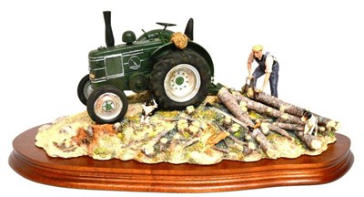 Lot 1012 - Border Fine Arts 'Hauling Out' (Field Marshall Tractor), model No. JH98 by Ray Ayres, limited...