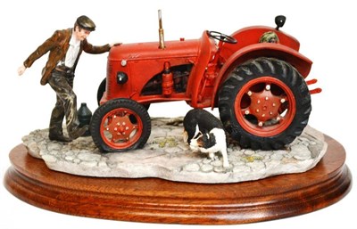 Lot 1013 - Border Fine Arts 'Kick Start' (David Brown Cropmaster Tractor), model No. BO541 by Ray Ayres,...