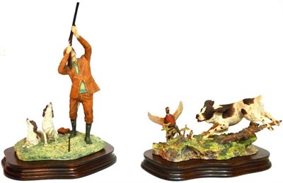 Lot 1025 - Border Fine Arts 'English Springer Spaniel and Pheasant', model No. L42 by Ray Ayres, limited...