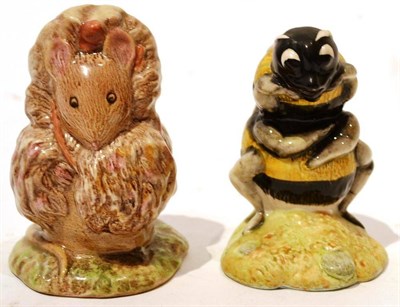 Lot 1033 - Royal Albert Beatrix Potter figures; 'Thomasina Tittlemouse' and 'Babbitty Bumble', both BP-6a