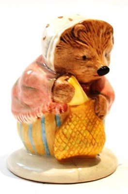 Lot 1044 - Beswick Beatrix Potter figure 'Mrs. Tiggy-Winkle Buys Provisions', BP-11a