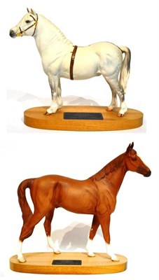 Lot 1066 - Beswick Connoisseur Horses; Welsh Mountain Stallion 'Gredington Simwnt', model No. 2541A, on...