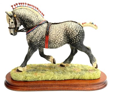 Lot 2004 - Border Fine Arts 'Percheron Supreme Champion', (Gold Edition), model No. L160A, limited edition...