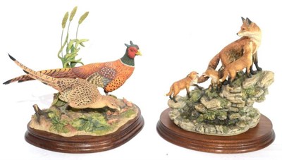 Lot 2011 - Border Fine Arts 'Moving Home' (Vixen and Cubs), model No. L101 by David Walton, limited...