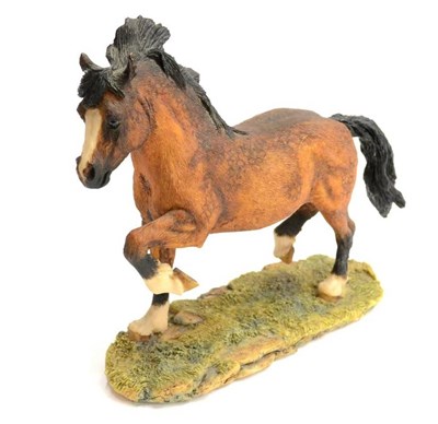 Lot 2013 - Border Fine Arts 'Welsh Cob' (Style Two), model No. NP6 by Judy Boyt