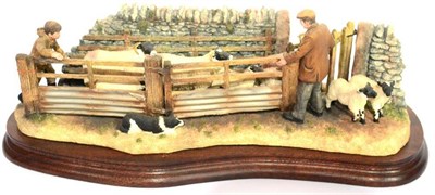 Lot 2020 - Border Fine Arts 'Shedding Lambs', model No. B0769 by Ray Ayres, limited edition 872/1250, on...