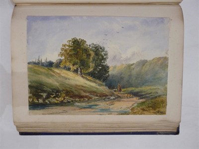 Lot 39 - Original Artwork 11 Nineteenth Century Sketchbooks, 1820s to 1890s, containing watercolour,...