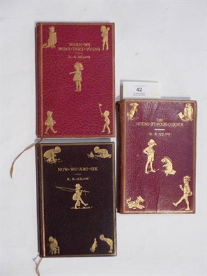 Lot 42 - Milne (A.A.) When We Were Very Young, 1927, 16th edition, t.e.g., publisher's de luxe morocco gilt
