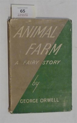 Lot 65 - Orwell (George) Animal Farm, A Fairy Story, 1945, first edition, grey & green dust wrapper (rubbed