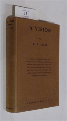 Lot 67 - Yeats (W.B.)  A Vision, 1937, dust wrapper