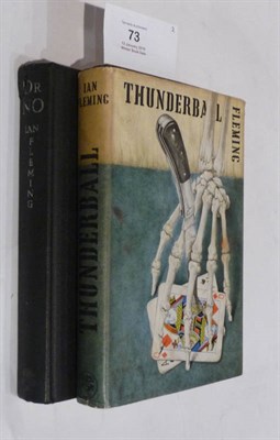 Lot 73 - Fleming (Ian) Thunderball, 1961, Cape, first edition, dark brown cloth with skeletal hand, dust...