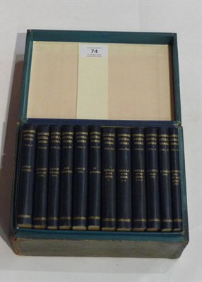 Lot 74 - Tennyson (Alfred) The Poetical Works of ..., 1891, 12 vols., cloth, in original presentation...