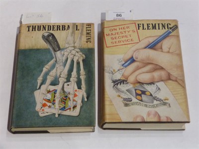 Lot 86 - Fleming (Ian) Thunderball, 1961, Cape, first edition, dark brown cloth with blind stamped...