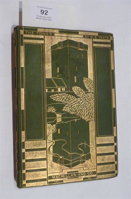 Lot 92 - Yeats (W.B.) The Tower, 1928, first edition, decorative cloth gilt