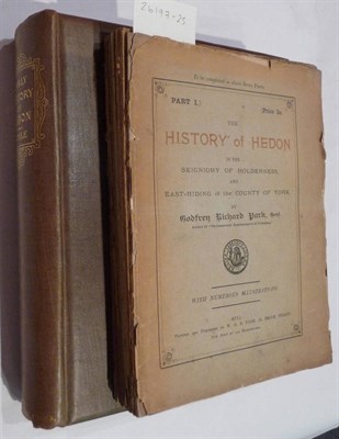 Lot 120 - Boyle (J.R.) The Early History of the Town and Port of Hedon .., 1895, 4to., numbered ltd....