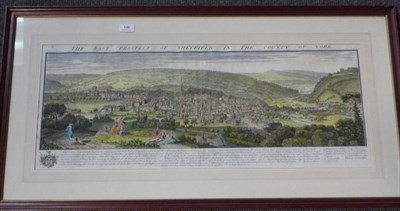 Lot 130 - Buck (Sam'l & Nath'l) The East Prospect of Sheffield in the County of York, 1745, hand-coloured...