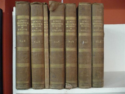 Lot 142 - Lewis (Samuel) A Topographical Dictionary of England, Vols I - IV &  Atlas vol., 1842; id., A...