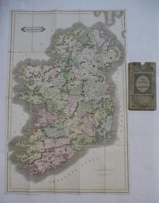 Lot 152 - Lizars (D.) Lizars' Pocket Map of Ireland, nd., hand-coloured, linen-backed folding map, 20...