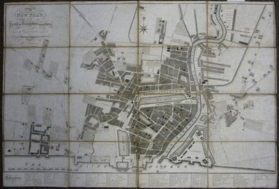 Lot 156 - Goodwill (D.) A New Plan of the Town of Kingston upon Hull, and its Environs, with all the...
