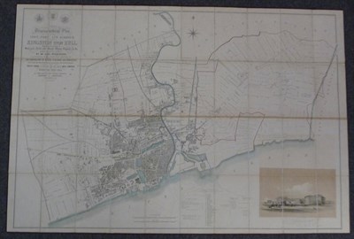 Lot 158 - Wilkinson (Geo.) Trigonometrical Plan of the Town, Port and Harbour of Kingston upon Hull .., 1845