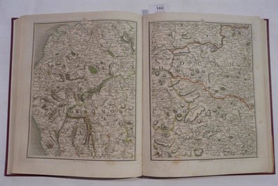 Lot 160 - Cary (John) New Map of England and Wales .., 1794, 4to., engraved title, hand-coloured map in...