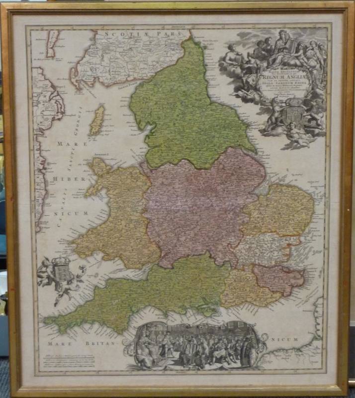Lot 161 - Homan [Homann] (J.B.) Magnae Britanniae Pars Meridionalis, in qua Regnum Angliae, tam in Septum...