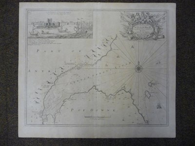 Lot 181 - Collins (Greenvile) Carreck Fergus Lough, nd., [1693 or later], engraved map or chart, 447mm x...