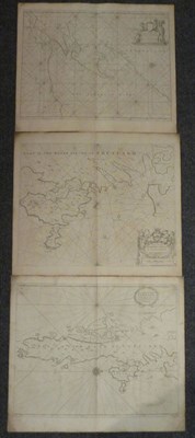 Lot 182 - Collins (Greenvile) The Firth of Murry [Moray] 1689, engraved map or chart, 443mm x 560mm; id.,...