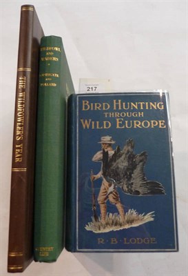 Lot 217 - Lodge (R.B.) Bird Hunting Through Wild Europe, nd. [c1908], plates as called for, t.e.g., pictorial