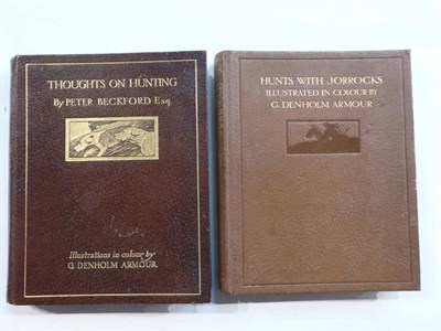 Lot 224 - Beckford (Peter) Thoughts on Hunting, nd., 4to., numbered edition de luxe of 350, signed by G....