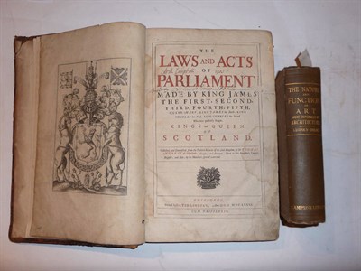 Lot 267 - Murray (Thomas) The Laws and Acts of Parliament, 1681, folio, frontis., plates, calf...