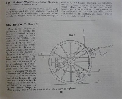 Lot 296 - Patents for Inventions - Abridgements of Specifications Class 6, Agricultural Appliances for...