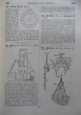 Lot 299 - Patents for Inventions - Abridgements of Specifications Class 10, Animal Power Engines and...