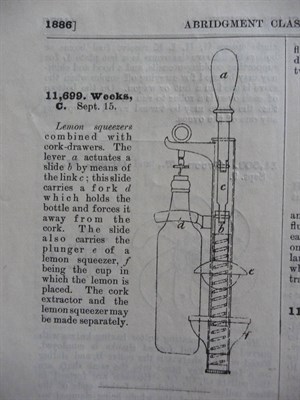 Lot 310 - Patents for Inventions - Abridgements of Specifications Class 28, Cooking and Kitchen...