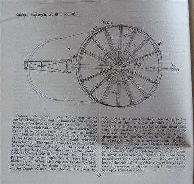 Lot 313 - Patents for Inventions - Abridgements of Specifications Class 35, Dynamo-Electric Generators...