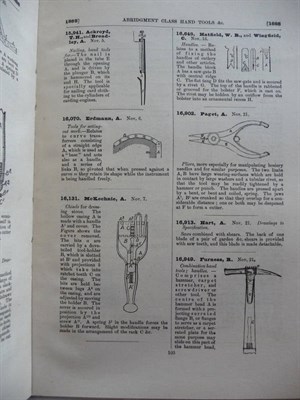 Lot 323 - Patents for Inventions - Abridgements of Specifications Class 61, Hand Tools and Benches for...