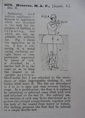 Lot 325 - Patents for Inventions - Abridgements of Specifications Class 77, Life-Saving, (Marine), and...