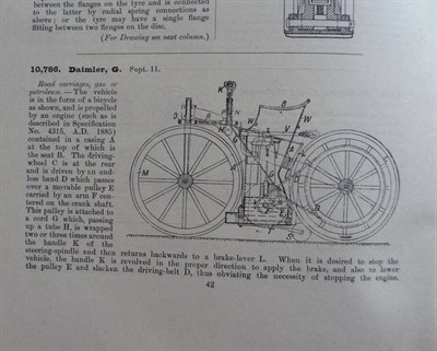 Lot 326 - Patents for Inventions - Abridgements of Specifications Class 79, Locomotives and Motor...