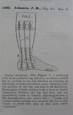 Lot 327 - Patents for Inventions - Abridgements of Specifications Class 81, Medicine, Surgery, and Dentistry