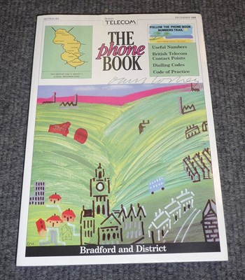 Lot 330 - A Signed David Hockney 1989 Telephone Directory, signed on the front cover above the printed...