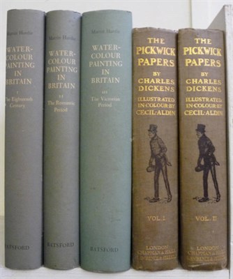 Lot 4 - Hardie (Martin) Water-Colour Painting in Britain, 1967-8, 3 vols., dust wrappers; Dickens...