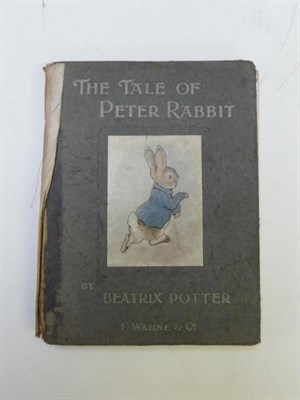 Lot 15 - Potter (Beatrix) The Tale of Peter Rabbit, nd, [1902], first trade edition, Peter 'wept big tears'