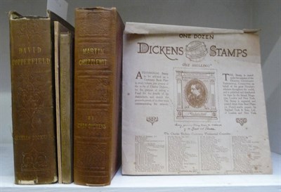 Lot 24 - Dickens (Charles) The Life and Adventures of Martin Chuzzlewitt, 1844, original red/brown cloth...