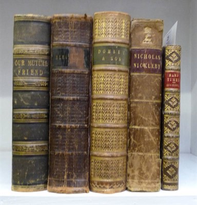 Lot 25 - Dickens (Charles) Dombey and Son, nd., Chapman & Hall, half calf; id., The Life and Adventures...