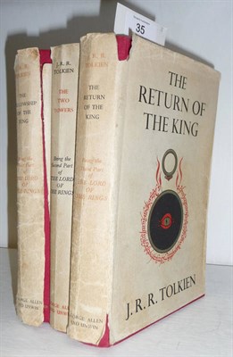 Lot 35 - Tolkien (J.R.R.) The Lord of the Rings; The Fellowship of the Ring, The Two Towers, The Return...